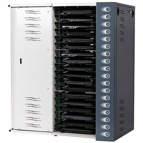 Lockncharge LNC10-10512 Stands & Cabinets Lockncharge Putnam 18-c Charging Station, Pre-wired With Usb-c Cables (65w Charger) - 31" Height X 1 Lnc1010512 9347210008312