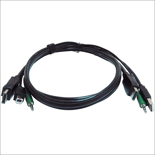 Black Box SKVMCBL-DP-10TAA Cables Black Box Secure Kvm Cable - Each End (1) Usb, (1) Or (2) Displayport, (1) 3.5mm Audio - 10 Ft Kvm C Skvmcbldp10taa 822088280569