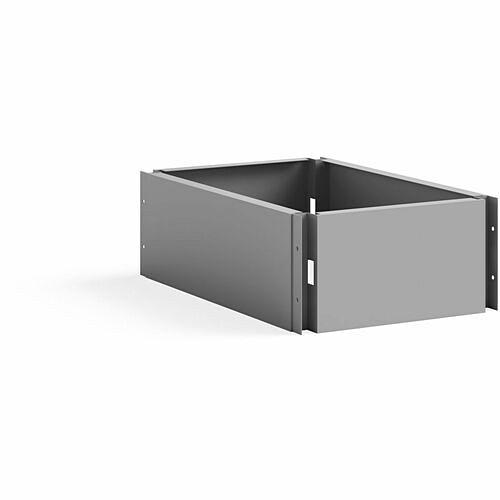 Safco 5519GR Furniture Accessories Single Continuous Metal Locker Base Addition 11.7"w X 16"d X 5.75"h SAF5519GR 10073555551935