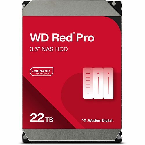 Western Digital WD221KFGX-20PK Hard Drives Wd 22 Tb Hard Drive - 3.5" - Sata - Red (wd221kfgx-20pk) Wd221kfgx20pk 