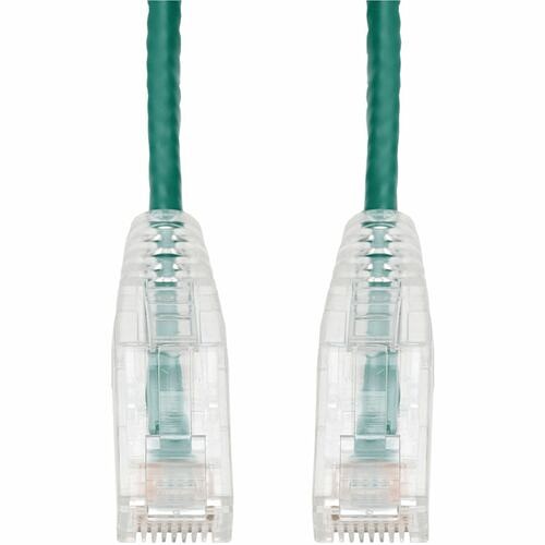 Addon ADD-20FSLCAT6A-GN Cables Addon 20ft Green Cat 6a Slim Pvc Ethernet Cable Snagless Clear-claw Rj-45 M/m - 20 Ft Category 6a Ne Add20fslcat6agn 195285171061