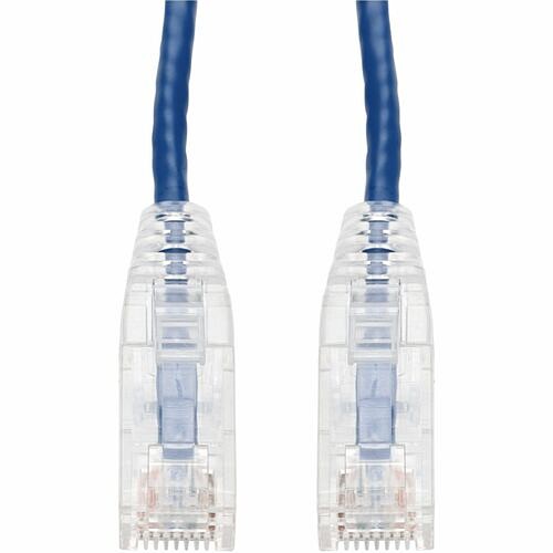 Addon ADD-30FSLCAT6A-BE Cables Addon 30ft Blue Cat 6a Slim Pvc Ethernet Cable Snagless Clear-claw Rj-45 M/m - 30 Ft Category 6a Net Add30fslcat6abe 821456729921