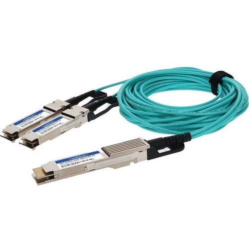 Addon AOC-Q28DD-2Q28-100G-20M-AO Cables Addon Fiber Optic Network Cable - 65.62 Ft Fiber Optic Network Cable For Network Device - First End: Aocq28dd2q28100g20mao 195285616500