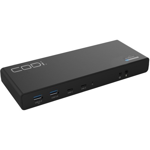 Codi A01200 Docking Stations Codi Dual 4k Universal Docking Station - 60 W - Usb Type C - 2 Displays Supported - 4k - 3840 X 2160 633886015877