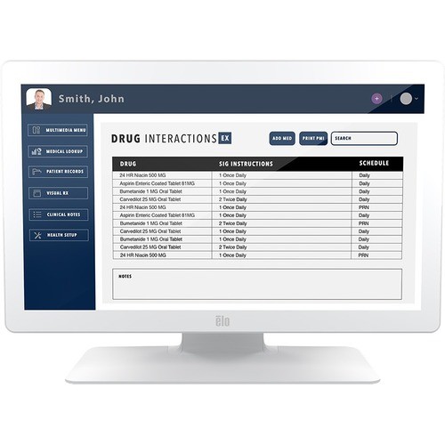 Elo Touch E380851 Touchscreen Monitors 2203lm Medical Grade Touchscreen Monitor 843173150703