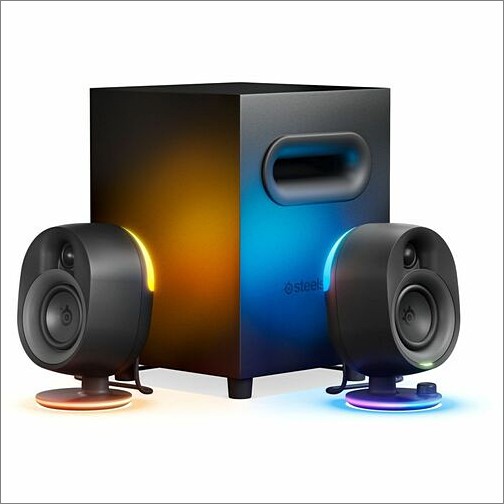 Steelseries 61541 Multimedia Speakers Steelseries Arena 7 2.1 Bluetooth Speaker System - Wall Mountable - 35 Hz To 20 Khz - Usb (61541) 813682027667