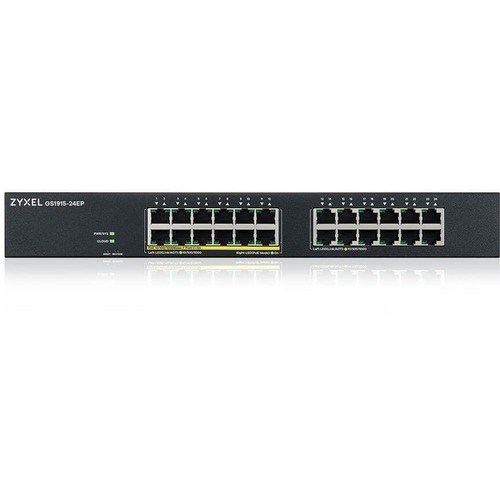 Zyxel GS1915-24EP Switches & Bridges Zyxel 24-port Gbe Smart Managed Poe Switch - 24 Ports - Manageable - Gigabit Ethernet - 10/100/1000b Gs191524ep 760559129958