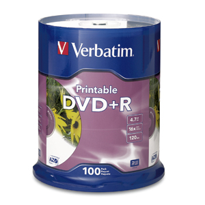 Verbatim 95145 DVD/CD Media Dvd+r 4.7gb 16x Spindle 758114712240
