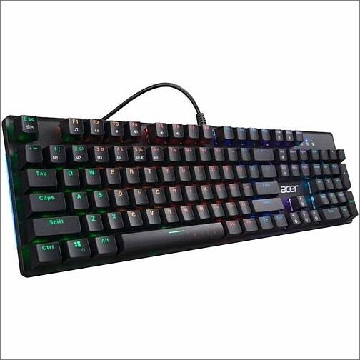 Acer GP.KBD11.043 Keyboards & Keypads Acer Mechanical Gaming Keyboard - Nkw202 - Cable Connectivity - Usb Interface - Rgb Led - 104 Key -  Gpkbd11043 195133176316