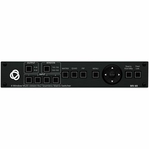 Kramer Electronics 72-00004790 VGA Switchboxes Kramer 4 Window Multi-viewer/4x2 Seamless Matrix Switcher - 3840 X 2160 - 4k - 1080p - Display, Note 7200004790 
