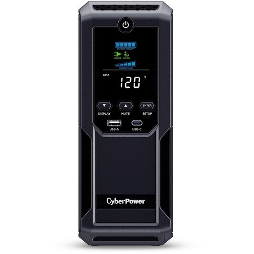 CyberPower CP1350AVRLCD3 UPS General Purpose Cyberpower Intelligent Lcd Ups Cp1350avrlcd3 1350va Mini-tower Ups - Mini-tower - Avr - 8 Hour Recha 649532933563