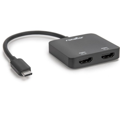 Rocstor Y10A203-B1 Signal Splitters/Amplifiers Rocstor Premium Usb-candtrade; To Dual Hdmi Multi Monitor Adapter - Hdmi 4k 60hz - Usb Type- Candreg; 2- Y10a203b1 810606037443