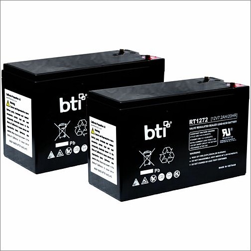 Battery Technology 12V7.2AHT2BATT2PKBTI UPS Batteries Bti 12v7.2aht2batt2pkbti 12v 7.2ah 2-pack Replacement Lead Acid Battery 12v72aht2batt2pkbti 886734891400