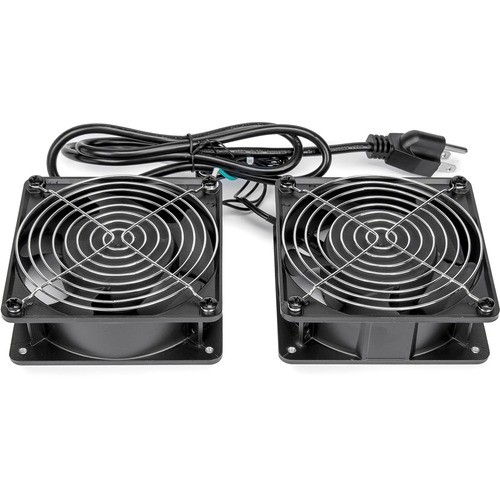 Rocstor Y10E014-B1 Processor/Case Fans Solidrack Two (2) Fan Set For Wall Rack Cabinet Us - 2 Pack - 110v - 568.5 Gal/min Maximum Airflow - Y10e014b1 081060603790