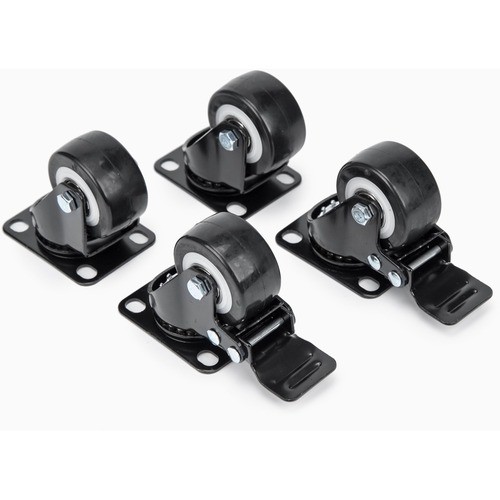 Rocstor Y10E013-B1 Wheels/Casters Rocstor Heavy Duty Casters - For Racks/cabinets/enclosures, Set Of 4 Universal M6 2-inch Caster Whee Y10e013b1 810606037894