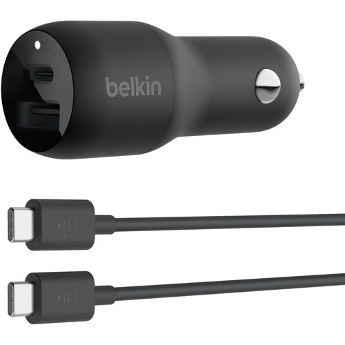 Belkin CCB004BT1MBK-B6 Power Adapters Belkin Boostanduarr;charge Auto Adapter - 37 W - 12 V Dc Input - Black (ccb004bt1mbk-b6) Ccb004bt1mbkb6 745883829354