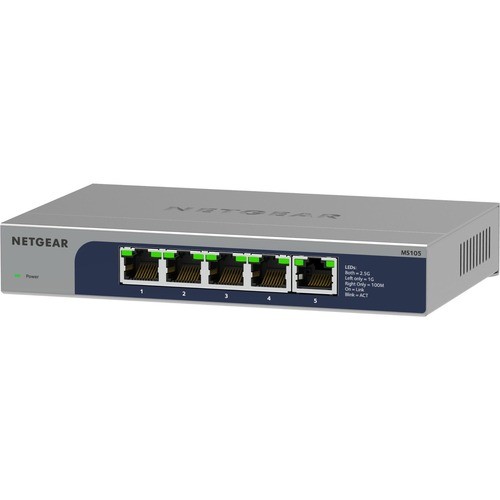 Netgear MS105-100NAS Switches & Bridges Netgear 5-port Multi-gigabit (2.5g) Ethernet Unmanaged Switch - 5 Ports - 2.5 Gigabit Ethernet - 2.5 Ms105100nas 606449160109