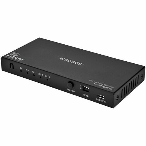 Monoprice 44086 VGA Switchboxes Monoprice Blackbird 8k Dual Function Splitter/switch (1x2 Splitter Or 2x1 Switch), 8k@60, 4k@120, 40 889028185209