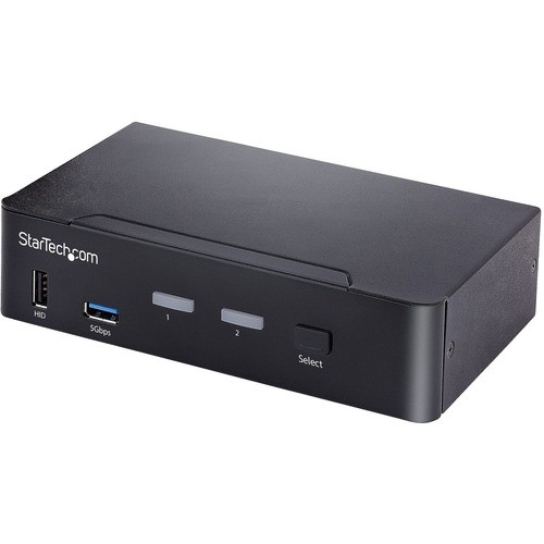 Startech SV231DPUCA KVM Switchboxes Startech.com Usb-c Kvm Switch, 2 Port Displayport Kvm W/ 4k 60hz Uhd Hdr Video, 3.5mm Audio, Usb Typ 065030872201