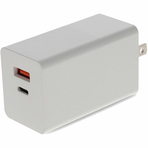 Addon USAC2USB20V3AW Power Adapters Addon Wall Charger Dual Port 1x Usb-c 3.1 1x Usb-a 20v 3a White - 1 Pack - 65 W - 120 V Ac, 230 V Ac 195285204479