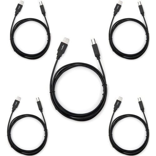 Rocstor Y10C116-B1-5PK Cables Rocstor 6 Ft Usb 2.0 Type-a To Type-b Cable - M/m (5-pack) - 6.56 Ft Usb/usb-b Data Transfer Cable F Y10c116b15pk 