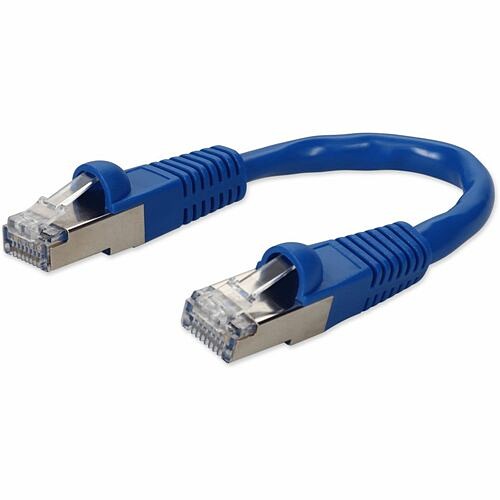 Addon ADD-0-5FCAT7-BE Cables Addon 6in Rj-45 (male) To Rj-45 (male) Straight Blue Cat7 S/ftp Pvc Copper Patch Cable - 6" Category Add05fcat7be 821456736844