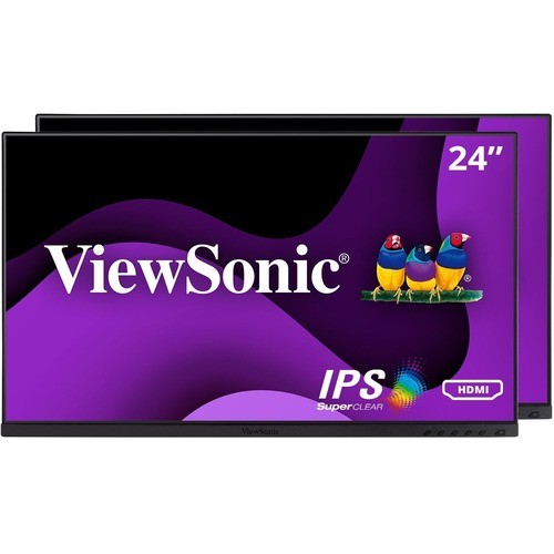 Viewsonic VG2448A-2_H2 Monitors Viewsonic Vg2448a-2_h2 24 Inch Dual Pack Head-only 1080p Ips Monitor With Ultra-thin Bezels, Hdmi, D Vg2448a2h2 766907021370