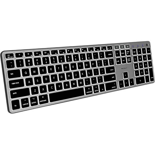Macally BTBLZKEYSG Keyboards & Keypads Macally Btblzkeysg - Backlit Bluetooth Keyboard For Mac And Ios - Wireless Connectivity - Bluetooth -  701107500362