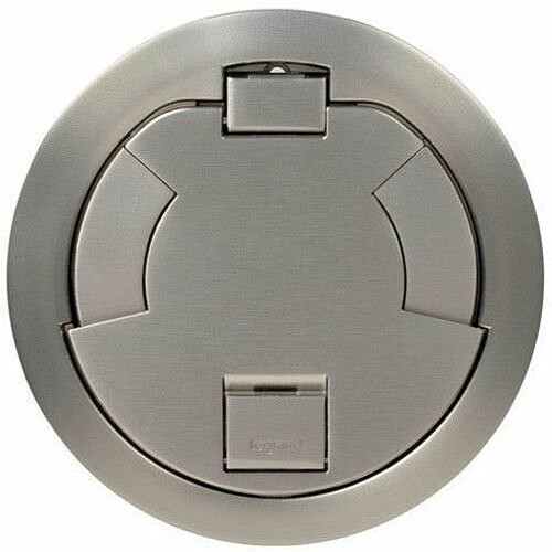 Middle Atlantic 6CTC2SN Cable Management Wiremold 6in Surface Style Cvr Assembly Sn Satin Nickel - Poke Thru Device - Satin Nickel - 7.25" Le 786564096757