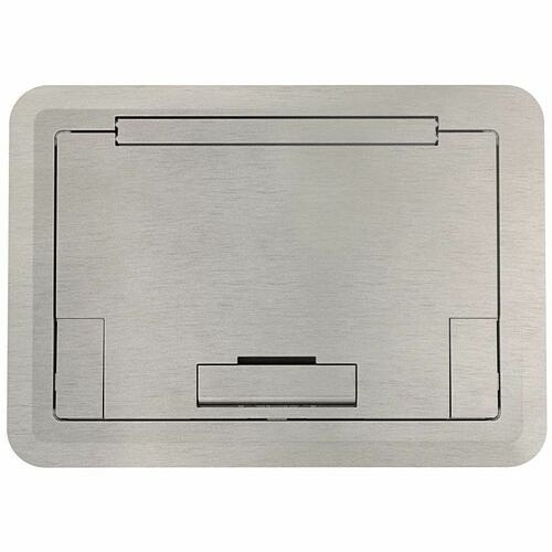 Middle Atlantic EFB45BTCSN Cable Management Wiremold Evolution Series Efb45 Floor Box Surface Style Cover With Solid Lid - Cover - Satin Nickel  786564106098