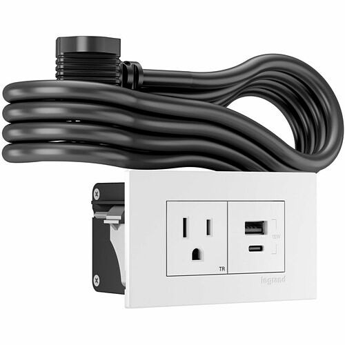 Middle Atlantic F2RU6PRWC Power/Data Outlets Wiremold Dash Series 2-cube Fpc - White - 1 X Power Receptacles - 15 A Recessed Mount - White (f2ru6 786776196979