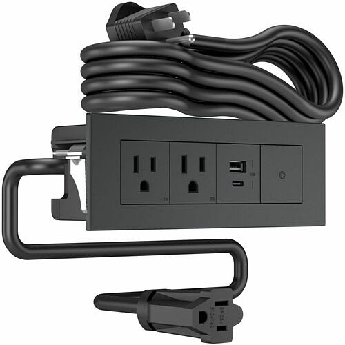 Middle Atlantic F4RRUS6NRGC Power/Data Outlets Wiremold Dash Series 4-cube Fpc - Graphite - 2 X Power Receptacles - 15 A Recessed Mount - Graphite  786776197068