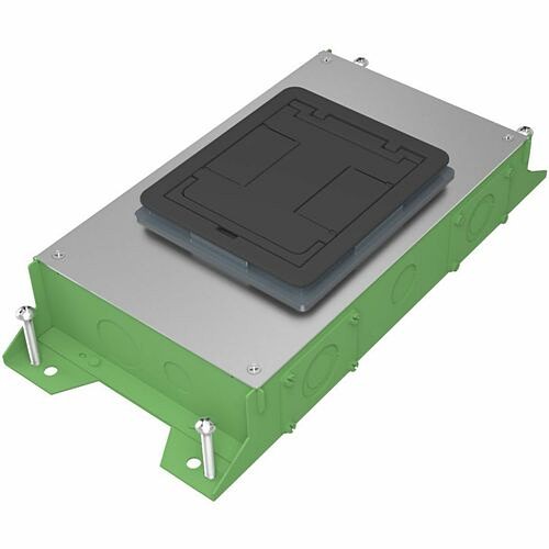 Middle Atlantic RFBA2R30OG Cable Management Wiremold Rfba 2-gang Floor Box - On Grade - Floor Box - 17.75" Length (rfba2r30og) 786564105343