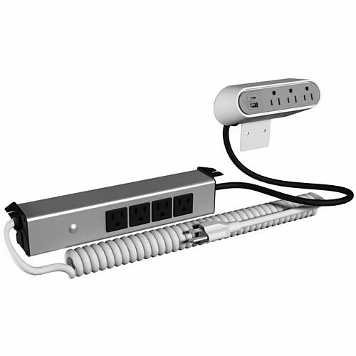 Middle Atlantic SS346WH Power/Data Outlets Wiremold Sit Stand Desk Power - 7 X Power Receptacles - 15 A Surface Mount, Under Table, Desk Mounta 786776196771