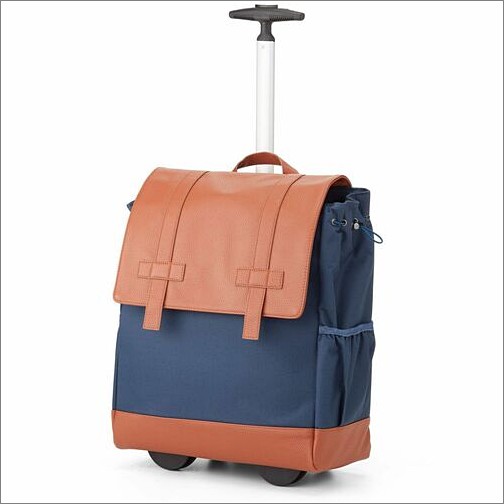 Fabrique BKBUDGRL_SM-NVY Carrying Cases Francine Collection Wheels Up Carrying Case (rolling Backpack) For 16" Notebook - Navy - Water Resis Bkbudgrlsmnvy 818993011114