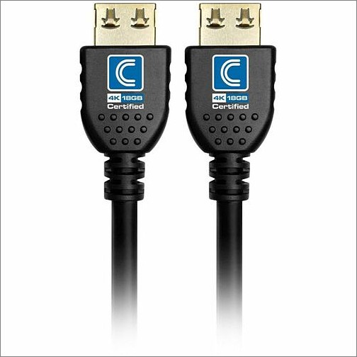 Comprehensive Cable NFHD18G-18INPROBLK Cables Nanoflexandtrade; Pro Av/it Integrator Seriesandtrade; Certified 4k 18g High Speed Hdmi Cables Are The L Nfhd18g18inproblk 808447085044