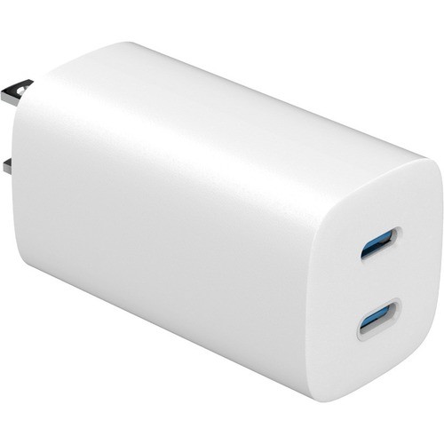 4xem 4XGAN00865WW Power Adapters 4xem 65w Gan Wall Charger Dual Usb-c - White - 1 Pack - 65 W - 120 V Ac, 230 V Ac Input - 5 V Dc/23  841567003840