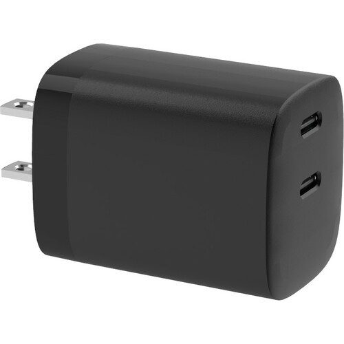 4xem 4XRLC53835WB Power Adapters 4xem 35w Dual Usb-c Charger - Black - 1 Pack - 35 W - 120 V Ac, 230 V Ac Input - 5 V Dc/3 A, 9 V Dc, 841567004045
