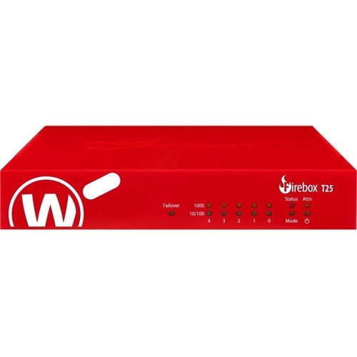 Watchguard Technologies WGT26673 Network Security & Firewalls Watchguard Firebox T25-w Network Security/firewall Appliance - Intrusion Prevention - 5 Port - 10/10 654522757005