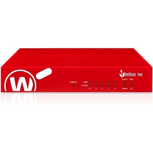 Watchguard Technologies WGT48035-US Network Security & Firewalls Watchguard Firebox T45-w-poe Network Security/firewall Appliance - Intrusion Prevention - 5 Port - 1 Wgt48035us 654522373342