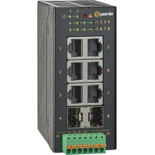 Perle Systems 07017370 Switches & Bridges Perle Ids-106ge-2sfp Ethernet Switch - 8 Ports - Gigabit Ethernet - 10/100/1000base-t, 100/1000base- 679202173708
