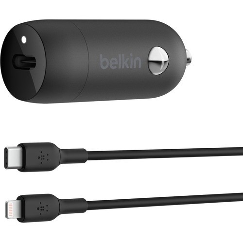 Belkin CCA004BT1MBK-B5 Power Adapters Belkin Boostanduarr;chargeandtrade; 30w Fast Car Charger, Compact Design W/usb-c Power Delivery Port, Us Cca004bt1mbkb5 745883852369