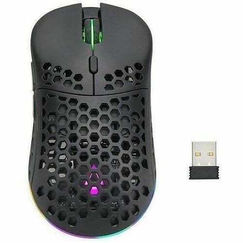Monoprice 44028 Pointing Devices (Mice) Dark Matter Hyper-k Wireless Ultralight Gaming Mouse - Full-size Mouse - Optical - Wireless - Radio  889028184592