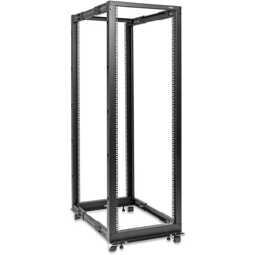 Rocstor Y10E024-B1 Rack Equipment Solidrack 36u Adjustable Depth Open Frame 4 Post Rack W/ Casters - Adjustable Mounting Depth Of 22in Y10e024b1 810606039614