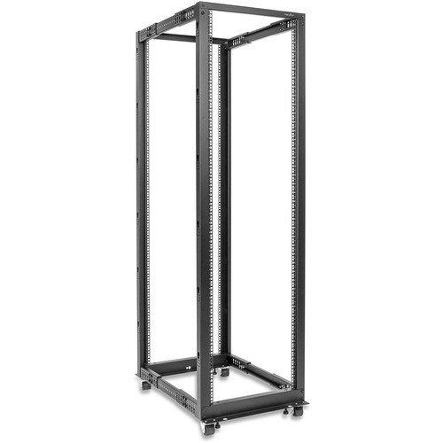 Rocstor Y10E025-B1 Rack Equipment Solidrack 42u Adjustable Depth Open Frame 4 Post Rack W/ Casters - Adjustable Mounting Depth Of 22in Y10e025b1 810606039621
