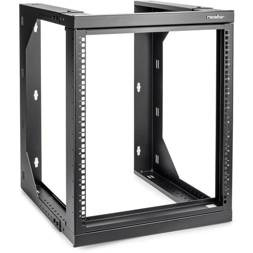 Rocstor Y10E028-B1 Rack Equipment Solidrack 12u Wall Mount Rack - 2-post Open Frame - Adjustable Depth 18-25.6" - Weight Capacity 85 L Y10e028b1 810606039652