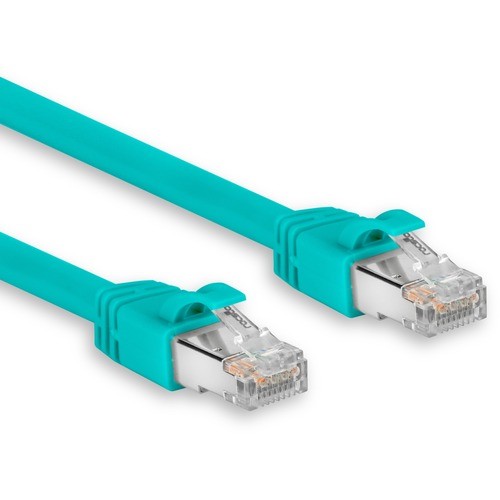 Rocstor Y10C580-AQ Cables Rocstor Premium Cat.6a Stp Patch Network Cable. Ul - 1 Ft Category 6a Network Cable For Network Devi Y10c580aq 810606038990