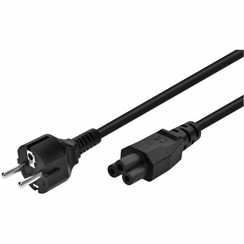 Monoprice 41086 Power Cords Monoprice Standard Power Cord - 250 V / 2.50 A - Black - 6 Ft Cord Length - Cee 7/7 / Iec 60320 C5,  889028152843
