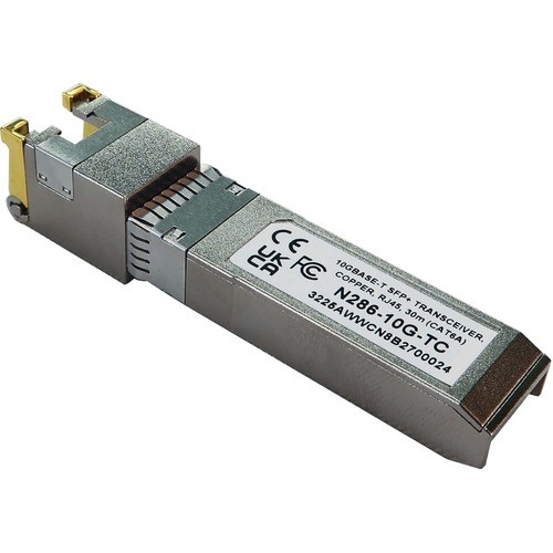 Eaton N286-10G-TC Switch Modules Eaton Tripp Lite Series Cisco-compatible Sfp+ Transceiver - 10gbps, Copper, Rj45, Cat6a, 98 Ft. (30  N28610gtc 037332279330