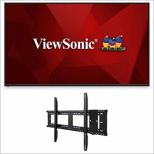 Viewsonic CDE6512-E1 Digital Signage Systems Viewsonic Commercial Display Cde6512-e1 - 4k, 16/7 Operation, Integrated Software And Fixed Wall Mou Cde6512e1 766907017656